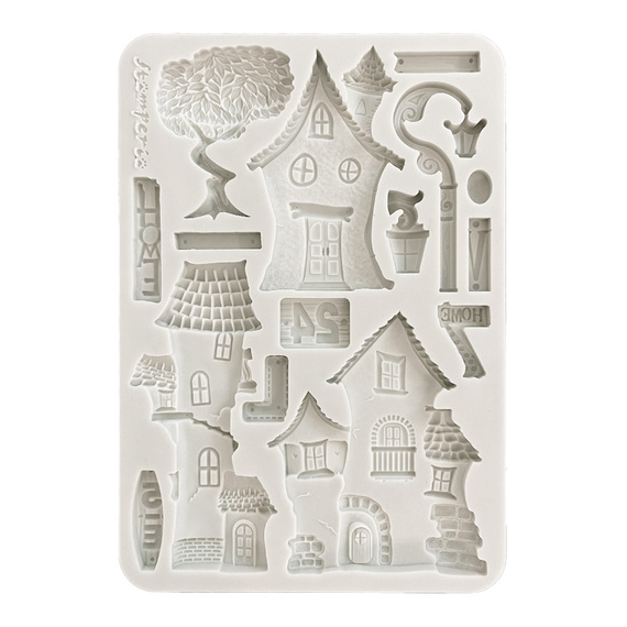 Silicone mold - Furry Friends houses - Stamperia