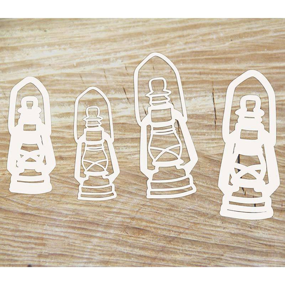 Chipboard Die Cut Christmas by the fire - 3D lanterns 03 - lanterns 03 3D - Scrapiniec