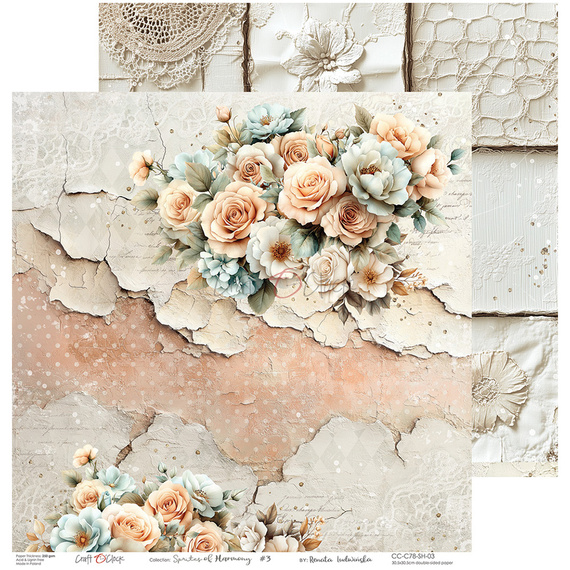 Set of scrapbooking papers 30x30 - Craft o'clock - Sprites of Harmony