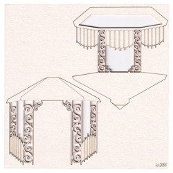 Chipboard arbor - Park Avenue 3D