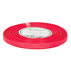 Ribbon / grosgrain ribbon 6mm coral 22.5mb