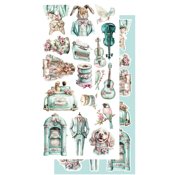 Set of 15x30 scrapbooking papers - Alchemy of Art - Dreamy Dreams