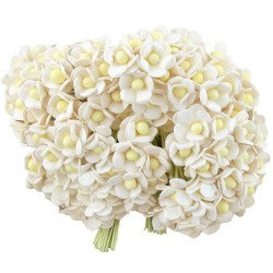 100 MINIATURE WHITE SWEETHEART BLOSSOM FLOWERS