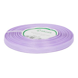 Ribbon / grosgrain ribbon 6mm light purple 22.5mb