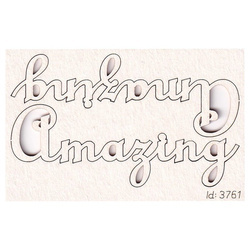 Chipboard Amazing Lettering  - 2 pcs