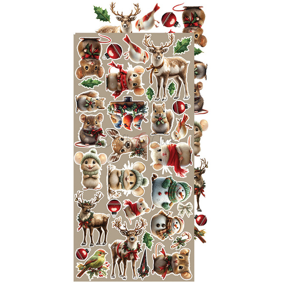 Scrapbooking accessories set - Craft o'clock -  Oh Christmas Night - Flowers & More