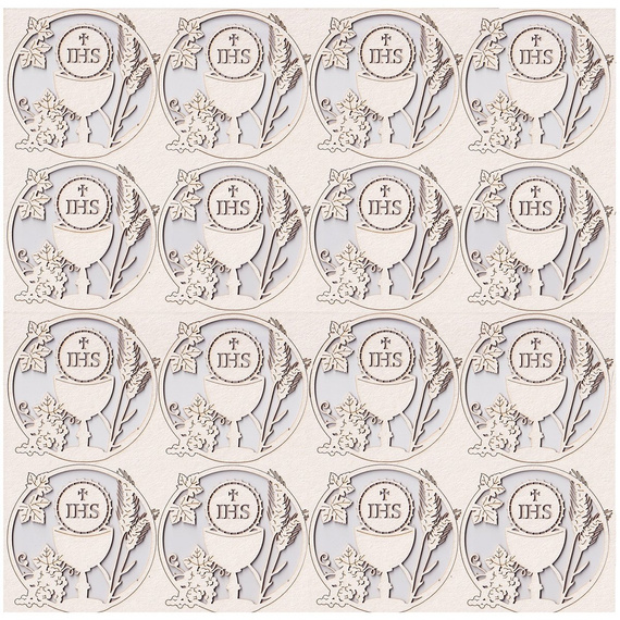 Chipboard - Tatting Communion - set of 16 frames - Scrapiniec