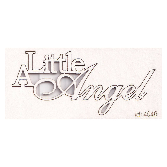 Chipboard Lettering A little angel 