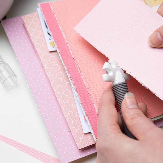 3-in-1 tool set - Sizzix trimmer knife paper aging tool