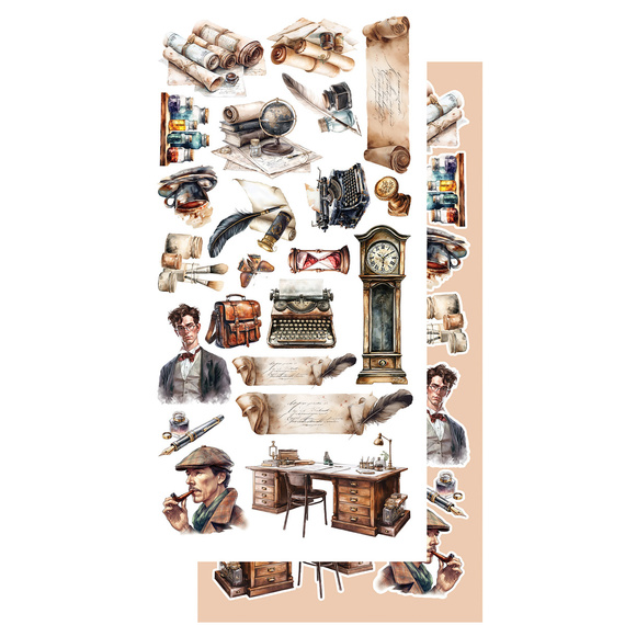 Set of 15x30 scrapbooking papers - Alchemy of Art - Behind Closed Doors