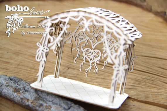 Chipboard - Bower 3D 01 - Boho Love