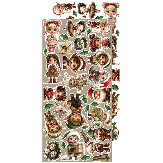 Scrapbooking accessories set - Craft o'clock -  Oh Christmas Night - Flowers & More