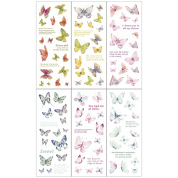 Stickers foil - Colorful butterflies
