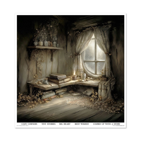 Set of scrapbooking papers 30x30 - Mouse World - Interior - Itd Collection