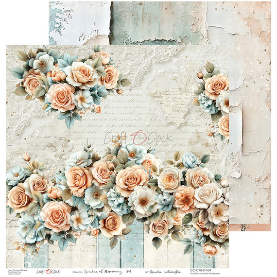 Set of scrapbooking papers 30x30 - Craft o'clock - Sprites of Harmony