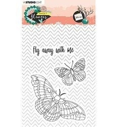 Stamp - StudioLight - Sweet Flowers No. 437 moth butterfly