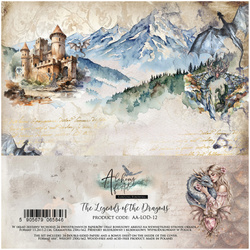 Set of 15x15 papers - Alchemy of Art - The Legends of the Dragons