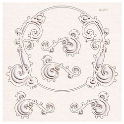 Chipboard - Fantasma - Round Frame with Corners 