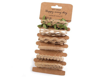 Jute cords and tapes - 6 pcs