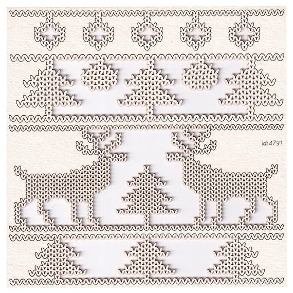 Chipboard borders 03 - Nordic sweater 