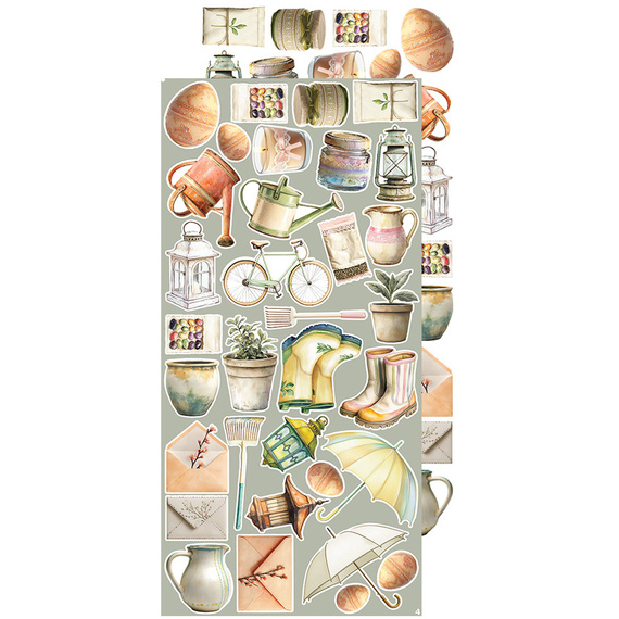 Time scrapbooking accessories set - Craft o'clock - Plum & Caramel - MIX