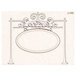 Chipboard Signboard big oval stand - Park Avenue 