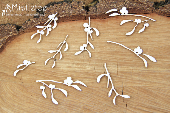 Chipboard - Small mistletoe twigs - Mistletoe 