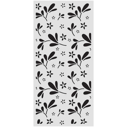 Stencil mixed Media 3D 12x25cm - Family flowers - Stamperia