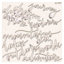 Chipboard Journey letterings - Summer travelove