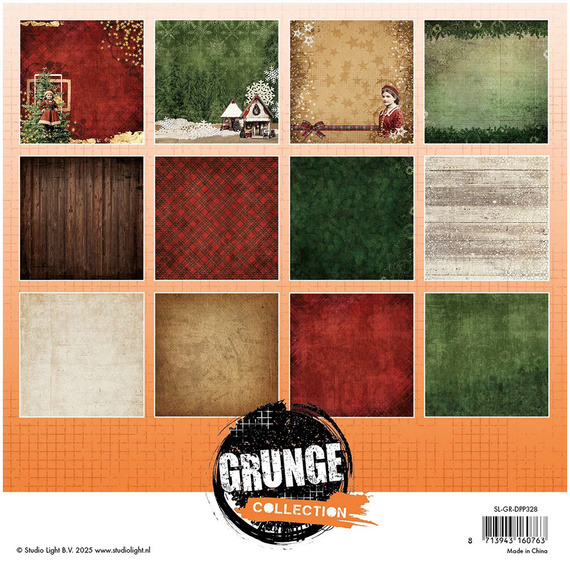 Set of scrapbooking papers 20x20 - StudioLight - Designer Paper Pad Backgrung Papers