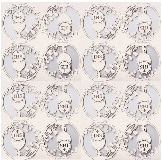 Chipboard - Lilly of the valley - set of 16 frames - Scrapiniec