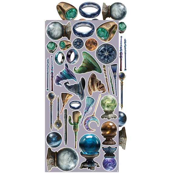 Time scrapbooking accessories set - Craft o'clock - Supernatural World - mix 03