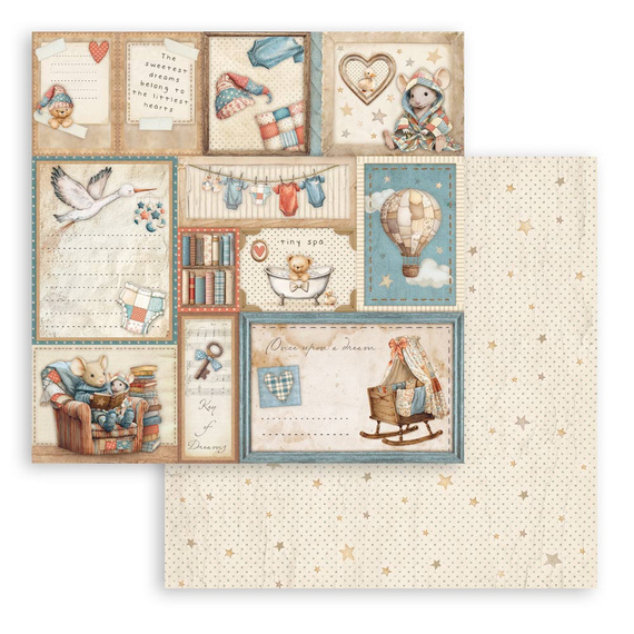 Set of scrapbooking papers 30x30 - Baby - Stamperia