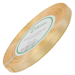 Wstążka satynowa pudrowa różowa 6mm - 32mb