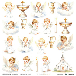 Scrapbooking paper 30x30 - ScrapAndMe - Christening 3 - cut-out sheet
