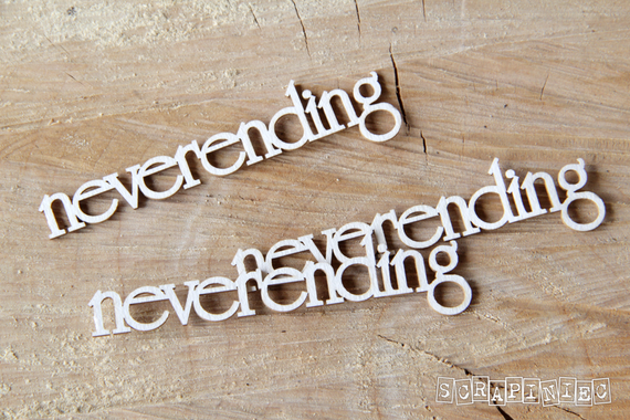 Chipboard Neverending lettering 