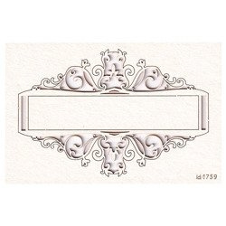 Chipboard frame - signboard Swirly 