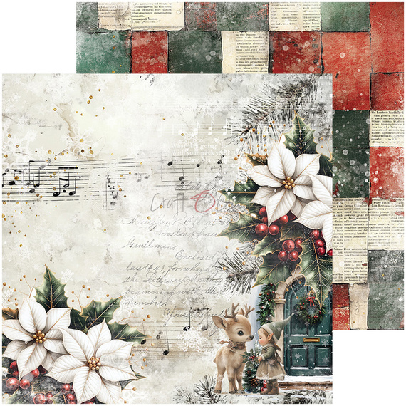 Set of scrapbooking papers 20x20 - Craft o'clock - Oh Christmas Night mix