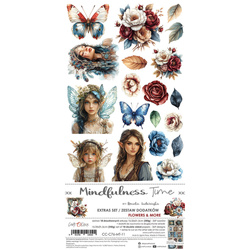 Nighttime Chill scrapbooking accessories set - Craft o'clock - Flowers