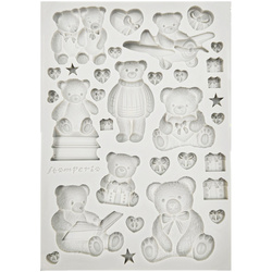 Silicone mold - The Owl's House - Teddy bear - Stamperia