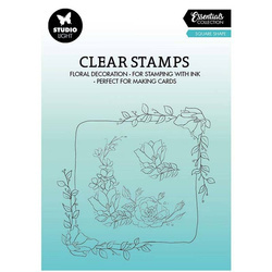 Transparent stamp - StudioLight - Square flower frame