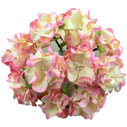 25 2-TONE CHAMPAGNE PINK GARDENIAS 35mm