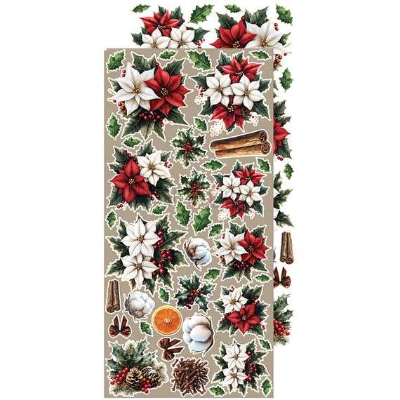 Scrapbooking accessories set - Craft o'clock -  Oh Christmas Night - Flowers & More