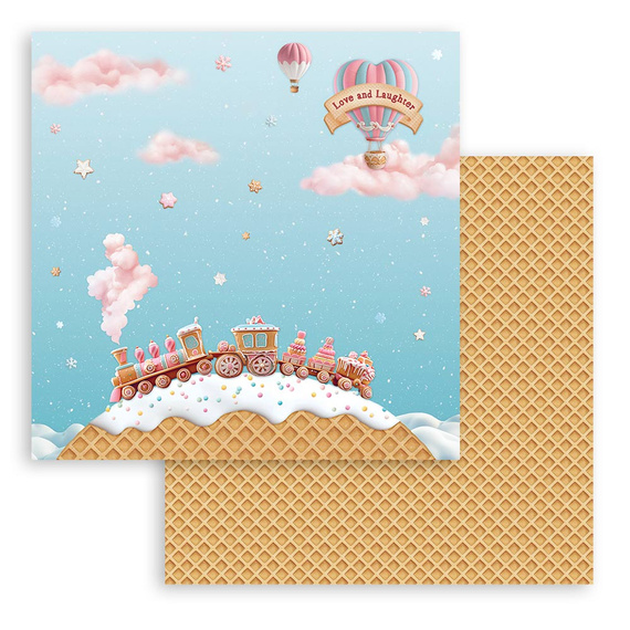 Set of 30x30 scrapbooking papers - Stamperia - Candy Christmas 