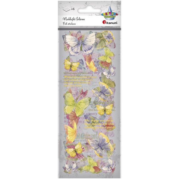 Stickers foil - Colorful butterflies