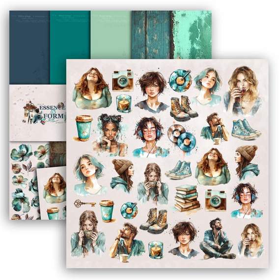 Scrapbooking papers set 30 x 30 cm -  UHK Gallery - Essence and Form