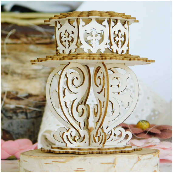 Chipboard - 3D Baptismal Font for Exploding Box - Kreatywna Pracownia