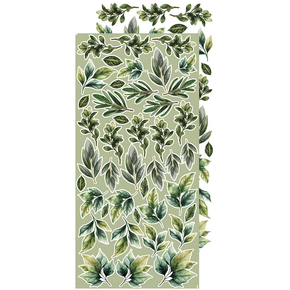 Time scrapbooking accessories set - Craft o'clock - All Leaves 04 - MIX