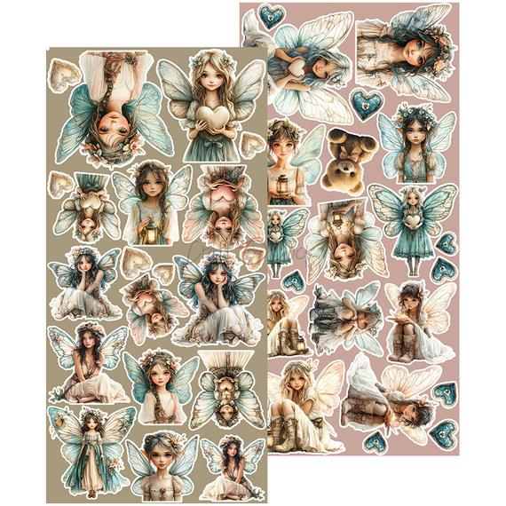 Scrapbooking paper 15x30 - Craft o'clock - Sprites of Harmony - Extras set - Sprites 