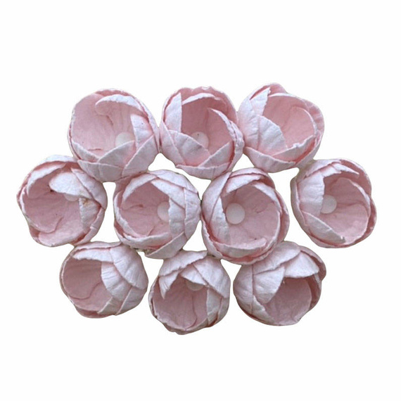 50 PINK MIST MULBERRY PAPER BUTTERCUPS